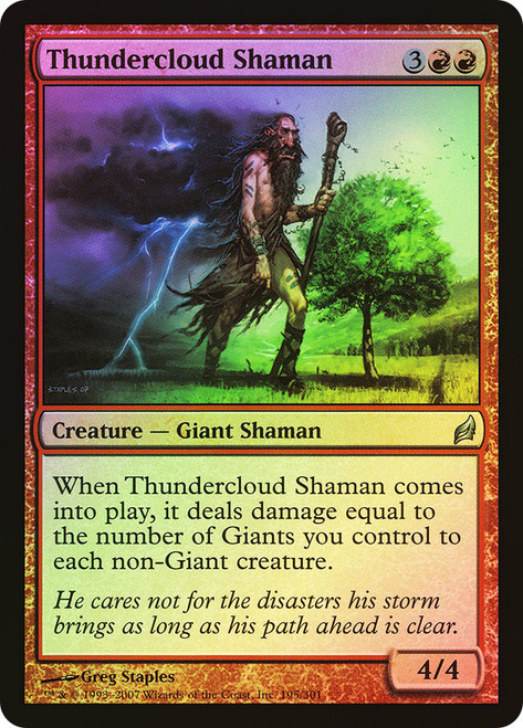 Thundercloud Shaman\nLorwyn\nSingle\nMagic The Gathering