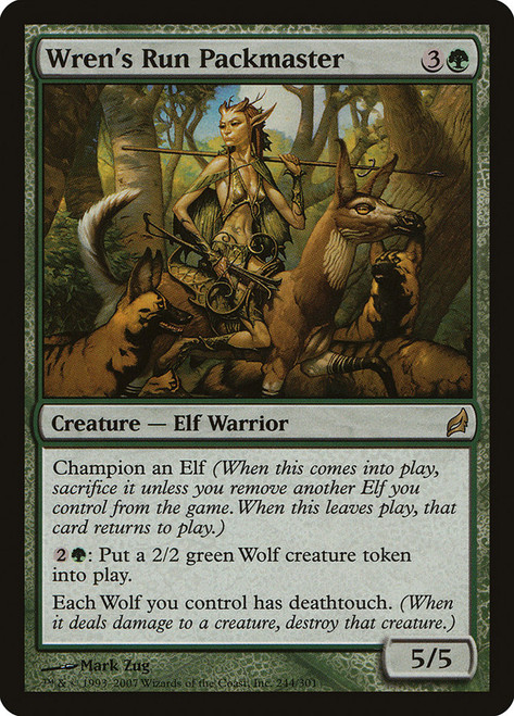 Wren's Run Packmaster\nLorwyn\nSingle\nMagic The Gathering
