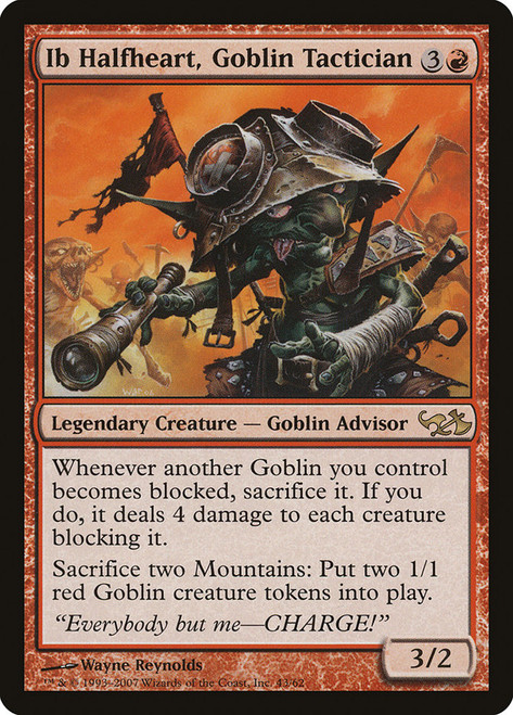 Ib Halfheart, Goblin Tactician\nDuel Decks: Elves vs. Goblins\nSingle\nMagic The Gathering