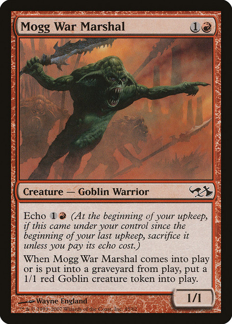 Mogg War Marshal\nDuel Decks: Elves vs. Goblins\nSingle\nMagic The Gathering