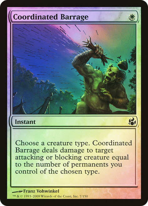 Coordinated Barrage\nMorningtide\nSingle\nMagic The Gathering