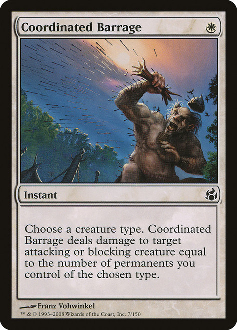 Coordinated Barrage\nMorningtide\nSingle\nMagic The Gathering