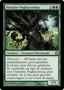 Leaf-Crowned Elder
Morningtide - Italian
Single
Magic The Gathering