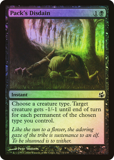 Pack's Disdain\nMorningtide\nSingle\nMagic The Gathering