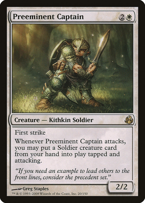Preeminent Captain\nMorningtide\nSingle\nMagic The Gathering