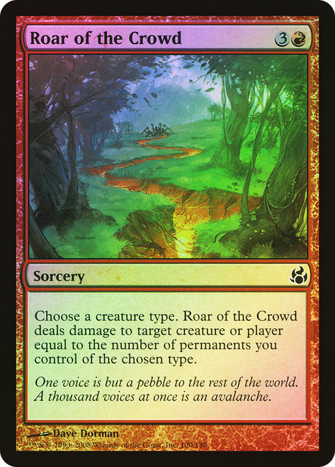 Roar of the Crowd\nMorningtide\nSingle\nMagic The Gathering