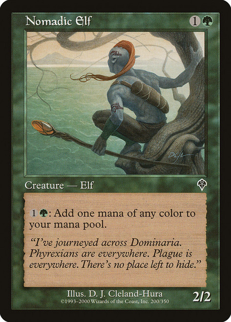Nomadic Elf\nInvasion\nSingle\nMagic The Gathering