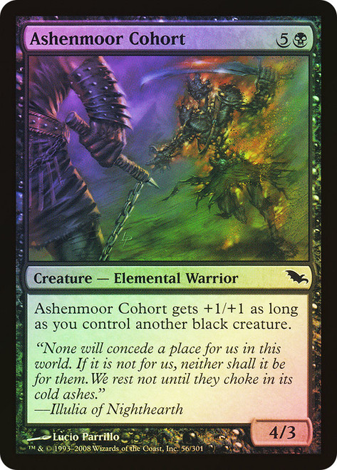 Ashenmoor Cohort\nShadowmoor\nSingle\nMagic The Gathering
