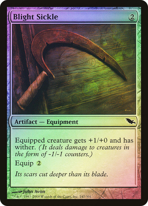 Blight Sickle\nShadowmoor\nSingle\nMagic The Gathering