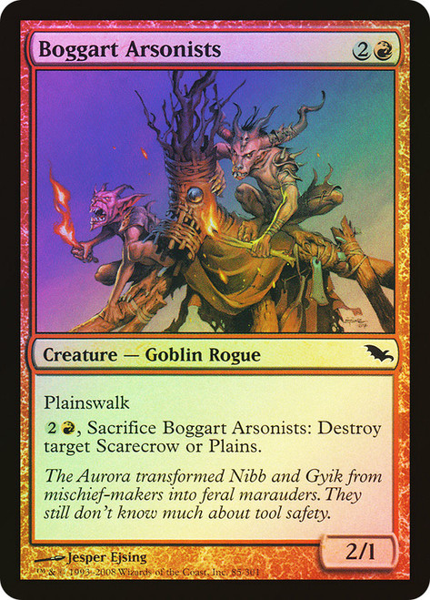 Boggart Arsonists\nShadowmoor\nSingle\nMagic The Gathering