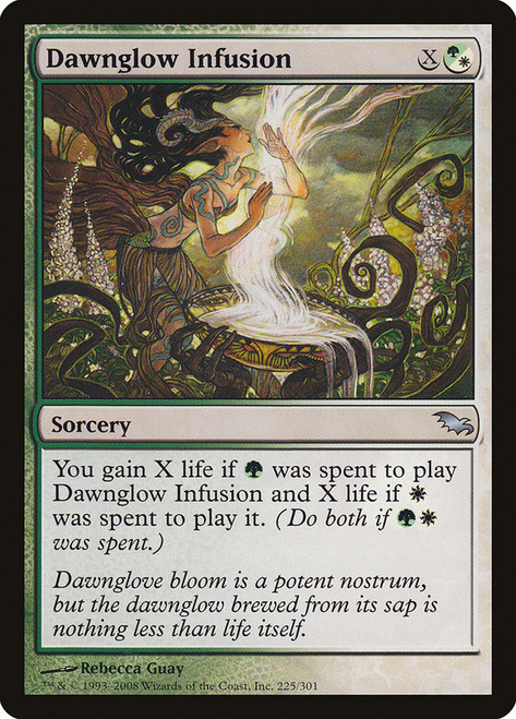 Dawnglow Infusion\nShadowmoor\nSingle\nMagic The Gathering