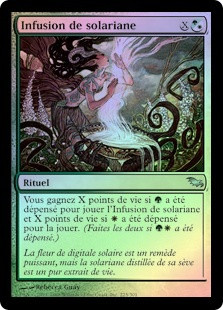 Dawnglow Infusion
Shadowmoor (Foil) - French
Single
Magic The Gathering