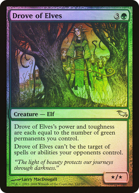 Drove of Elves\nShadowmoor\nSingle\nMagic The Gathering
