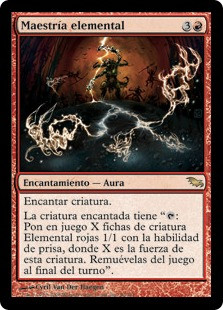 Elemental Mastery
Shadowmoor - Spanish
Single
Magic The Gathering