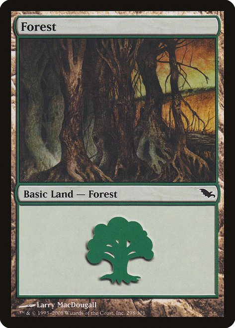 Forest (#298)\nShadowmoor\nSingle\nMagic The Gathering