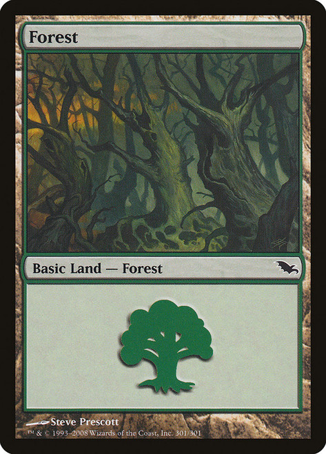 Forest (#301)\nShadowmoor\nSingle\nMagic The Gathering