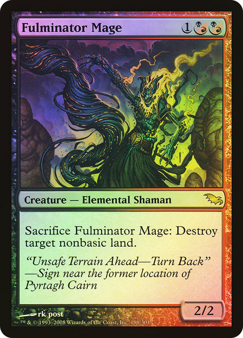 Fulminator Mage\nShadowmoor\nSingle\nMagic The Gathering