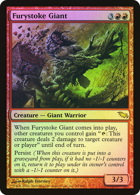 Furystoke Giant\nShadowmoor\nSingle\nMagic The Gathering