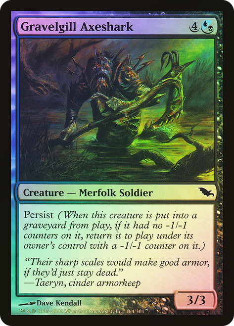 Gravelgill Axeshark\nShadowmoor\nSingle\nMagic The Gathering