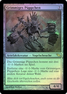 Grim Poppet
Shadowmoor (Foil) - German
Single
Magic The Gathering
