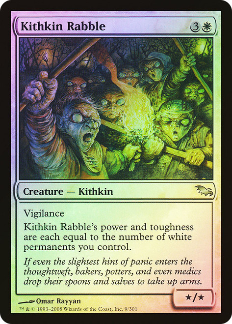 Kithkin Rabble\nShadowmoor\nSingle\nMagic The Gathering