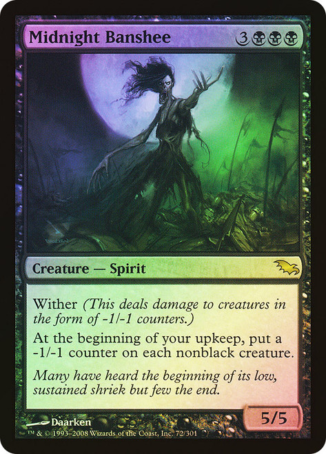 Magic: The Gathering – Midnight Banshee (Banshee Di Mezzanotte) – Carta Singola Rara, Set Modern Masters 2015 (MM2)