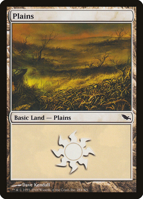 Plains (#284)\nShadowmoor\nSingle\nMagic The Gathering