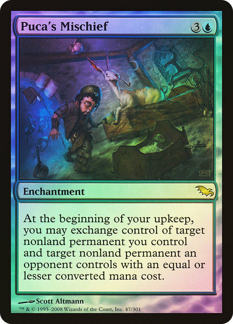 Puca's Mischief\nShadowmoor\nSingle\nMagic The Gathering