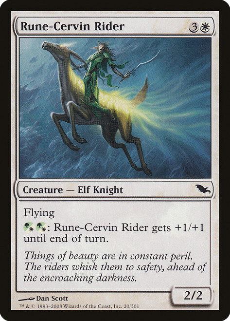 Rune-Cervin Rider\nShadowmoor\nSingle\nMagic The Gathering