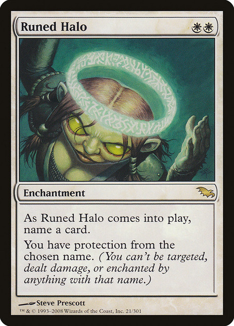 Runed Halo\nShadowmoor\nSingle\nMagic The Gathering