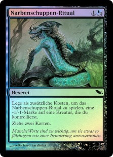 Scarscale Ritual
Shadowmoor (Foil) - German
Single
Magic The Gathering