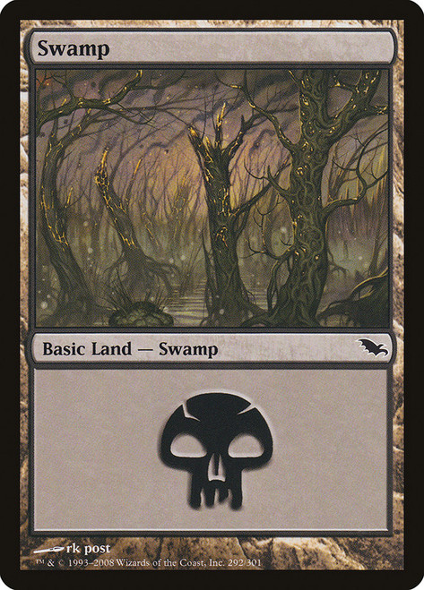 Swamp (#292)\nShadowmoor\nSingle\nMagic The Gathering
