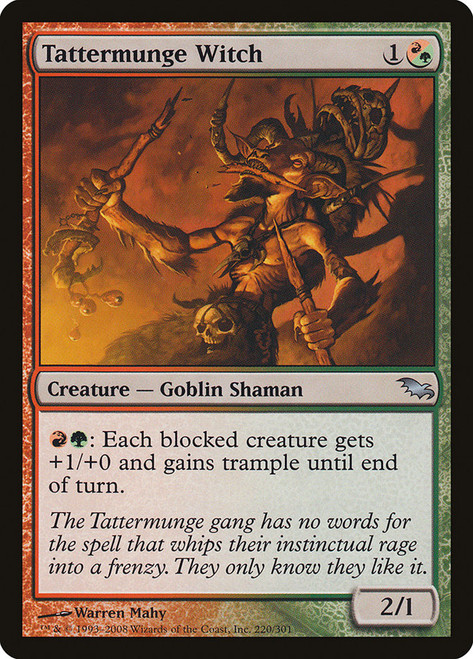Tattermunge Witch\nShadowmoor\nSingle\nMagic The Gathering