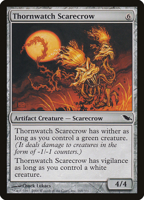 Thornwatch Scarecrow\nShadowmoor\nSingle\nMagic The Gathering
