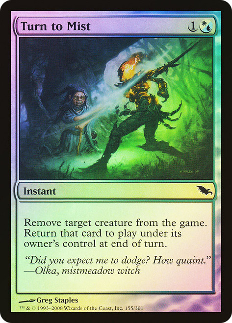 Turn to Mist\nShadowmoor\nSingle\nMagic The Gathering
