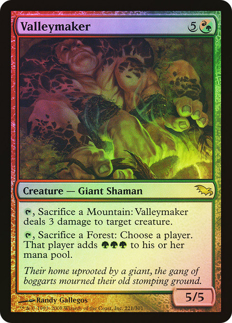 Valleymaker\nShadowmoor\nSingle\nMagic The Gathering