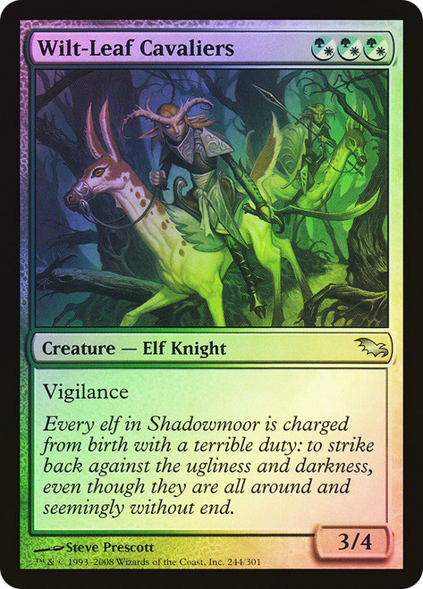 Wilt-Leaf Cavaliers\nShadowmoor\nSingle\nMagic The Gathering