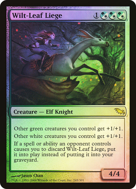 Wilt-Leaf Liege\nShadowmoor\nSingle\nMagic The Gathering