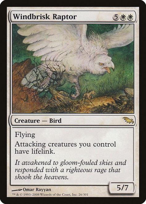 Windbrisk Raptor\nShadowmoor\nSingle\nMagic The Gathering
