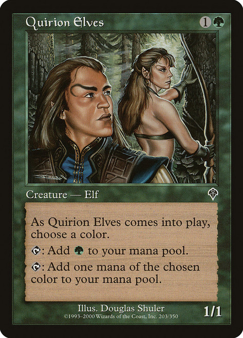 Quirion Elves\nInvasion\nSingle\nMagic The Gathering