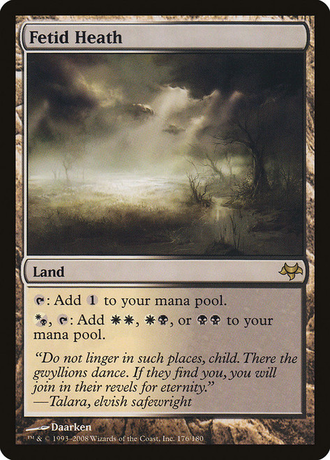 Fetid Heath\nEventide\nSingle\nMagic The Gathering