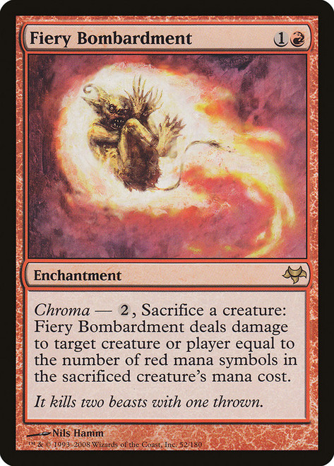 Fiery Bombardment\nEventide\nSingle\nMagic The Gathering