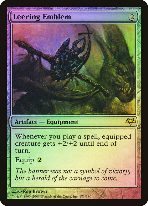 Leering Emblem\nEventide\nSingle\nMagic The Gathering