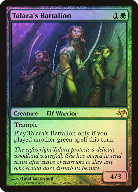 Talara's Battalion\nEventide\nSingle\nMagic The Gathering