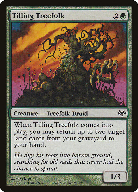 Tilling Treefolk\nEventide\nSingle\nMagic The Gathering