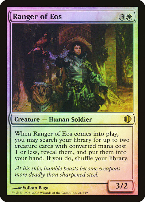 Ranger of Eos\nShards of Alara\nSingle\nMagic The Gathering