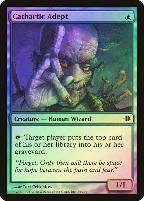 Cathartic Adept\nShards of Alara\nSingle\nMagic The Gathering