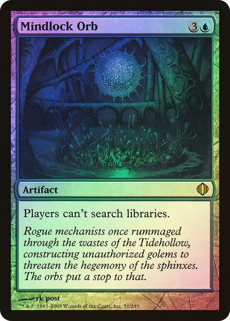 Mindlock Orb\nShards of Alara\nSingle\nMagic The Gathering