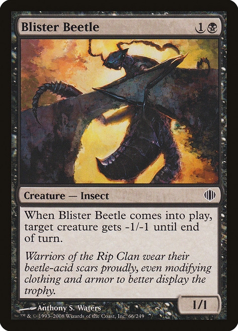 Blister Beetle\nShards of Alara\nSingle\nMagic The Gathering