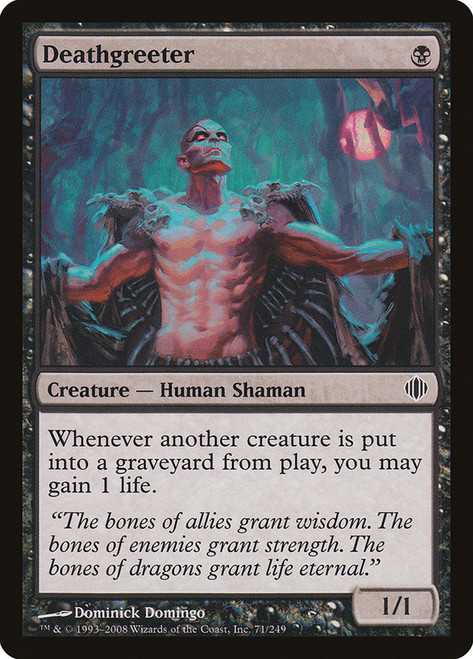 Deathgreeter\nShards of Alara\nSingle\nMagic The Gathering